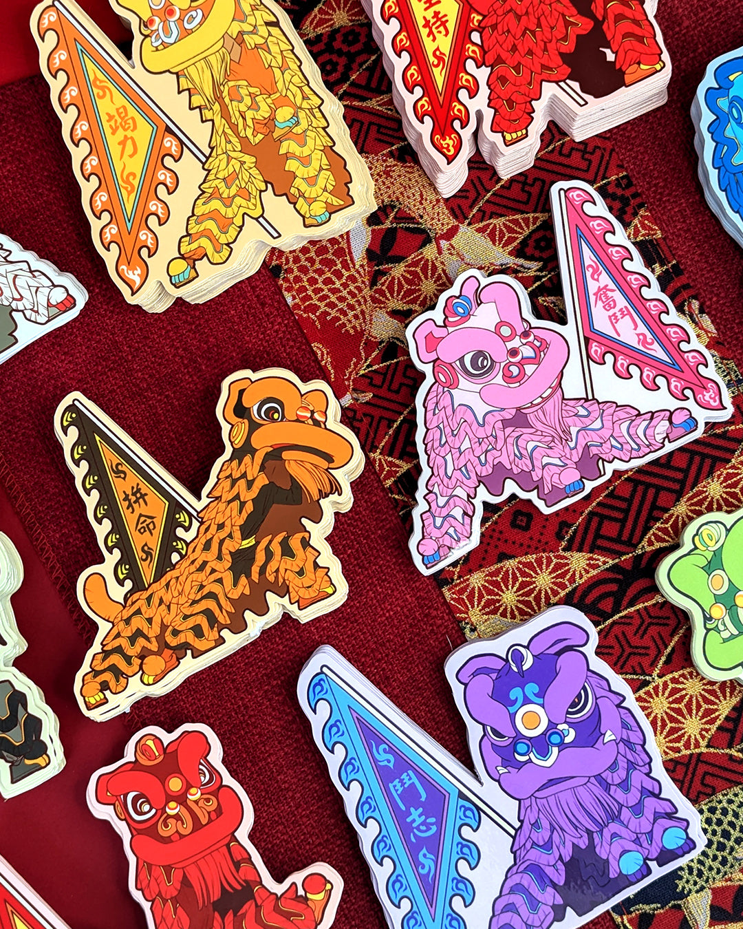 Lion Dance Vinyl Sticker Tenacity
