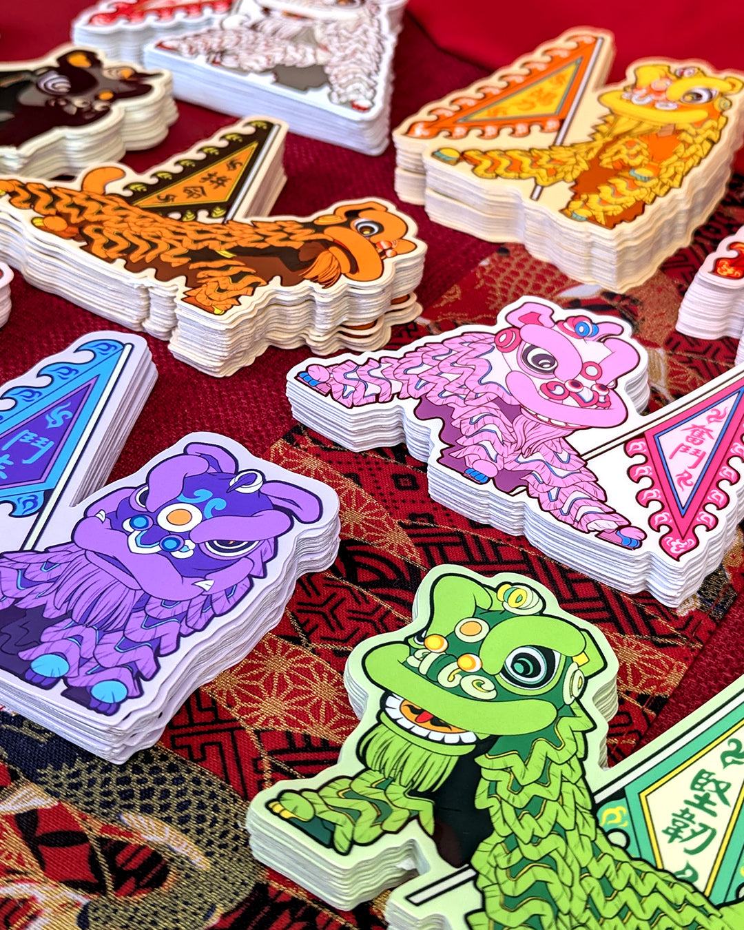 Lion Dance Vinyl Sticker Tenacity