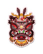 Lion Dance Vinyl Sticker Guan Yu Lion Head