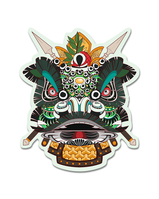 Lion Dance Vinyl Sticker Zhang Fei Lion Head