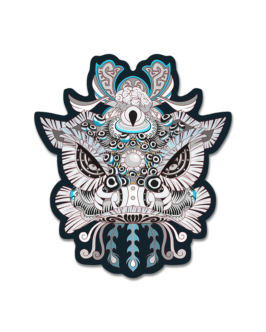 Lion Dance Vinyl Sticker Ma Chao Lion Head