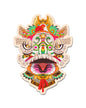 Lion Dance Vinyl Sticker 1900's Hong Kong Lion Head