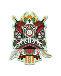 Lion Dance Vinyl Sticker Indonesian Barongsai Lion Head