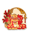 Lion Dance Vinyl Sticker Cherry Arc