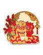 Lion Dance Vinyl Sticker Cherry Arc