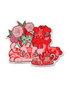 Lion Dance Vinyl Sticker Wedding Tea Ceremony