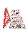 Lion Dance Vinyl Sticker Energetic Spirit