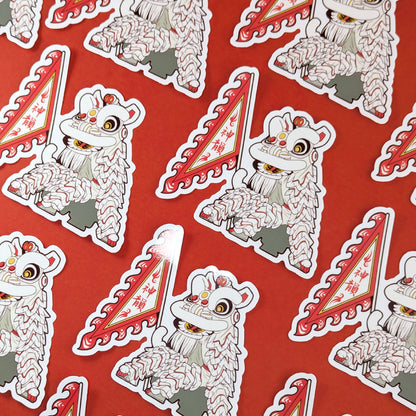Lion Dance Vinyl Sticker Energetic Spirit
