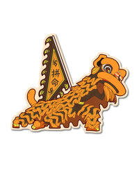 Lion Dance Vinyl Sticker Fight with your Life