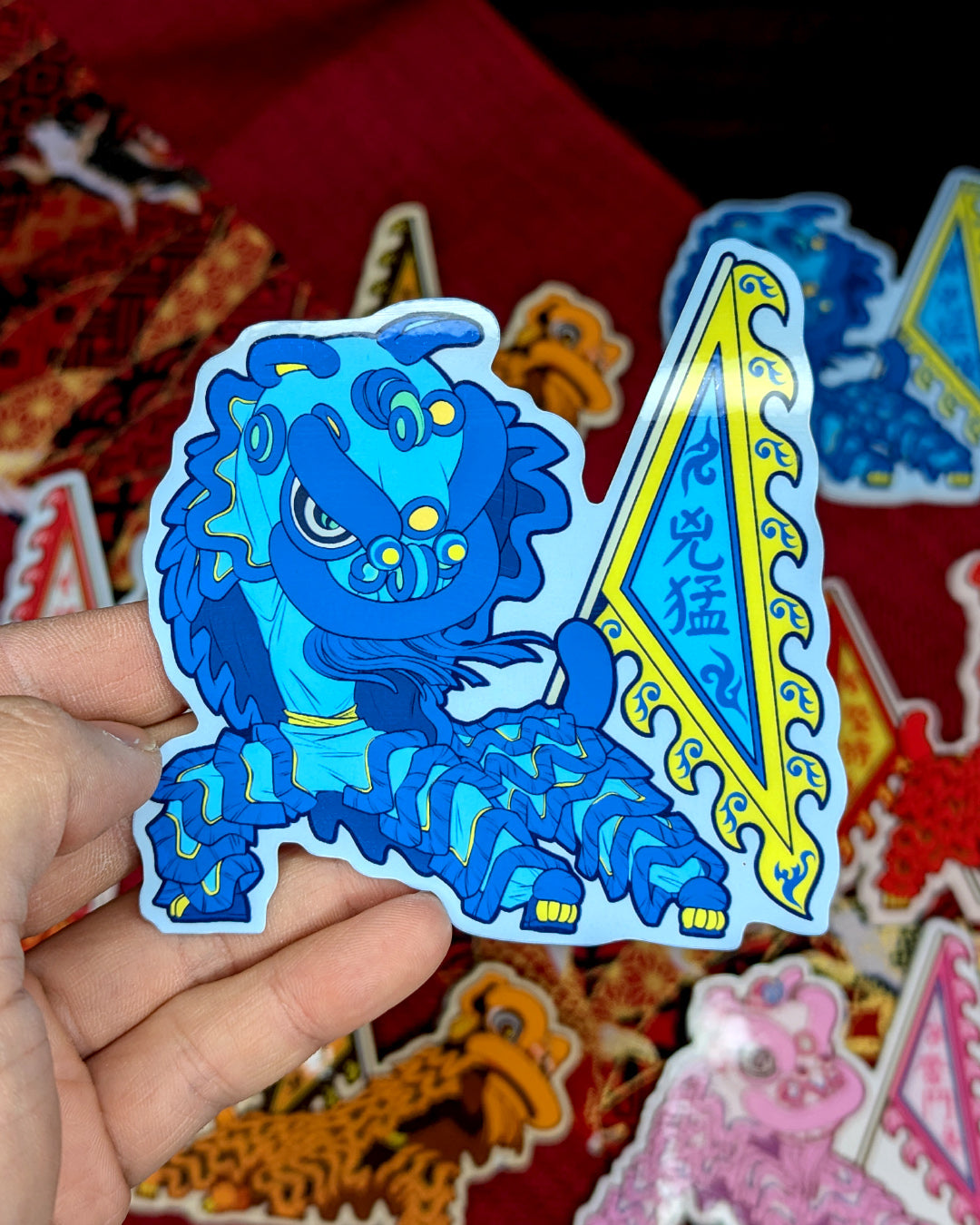 Lion Dance Vinyl Sticker Fierce Like a Lion
