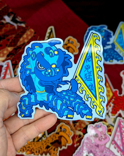 Lion Dance Vinyl Sticker Fierce Like a Lion
