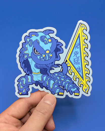 Lion Dance Vinyl Sticker Fierce Like a Lion