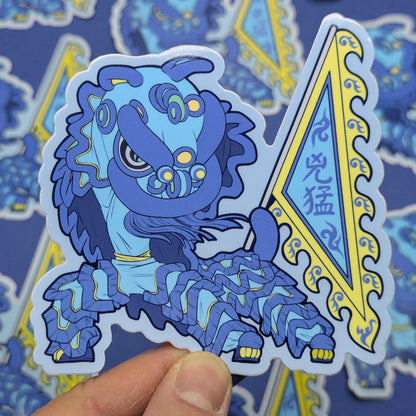 Lion Dance Vinyl Sticker Fierce Like a Lion