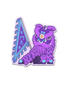 Lion Dance Vinyl Sticker The Will to Fight
