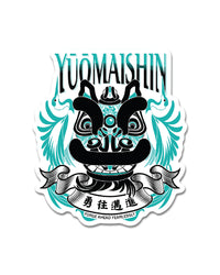 Lion Dance Vinyl Sticker Yuo Maishin