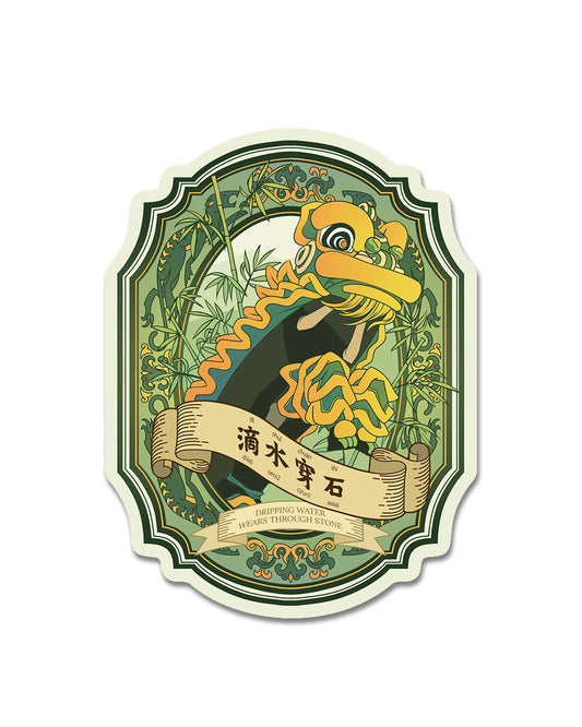 Lion Dance Vinyl Sticker Consistency
